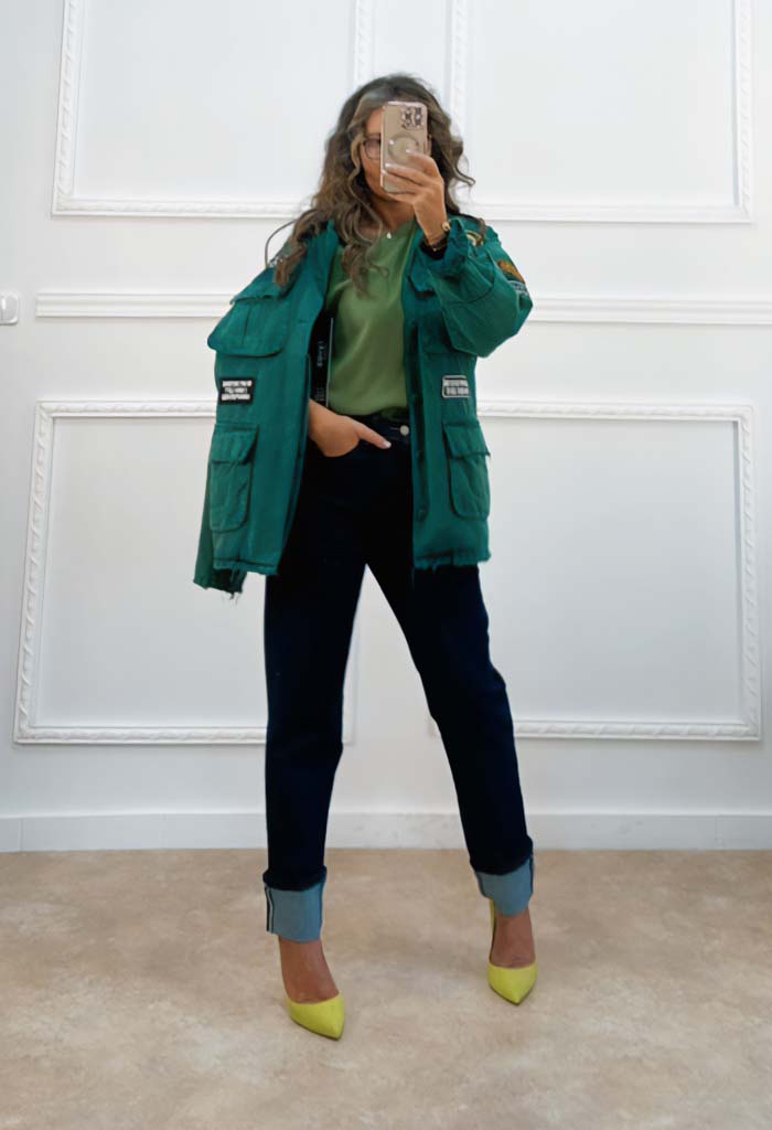 Jacket στρατιωτικό Ayios πράσινο Jacket στρατιωτικό Ayios πράσινο