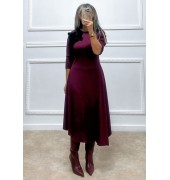 Ασύμμετρο φόρεμα με λουλούδι