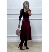 Ασύμμετρο φόρεμα με λουλούδι