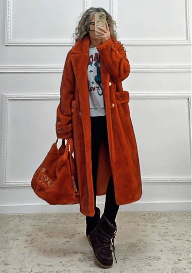 Μεγάλη γούνινη τσάντα