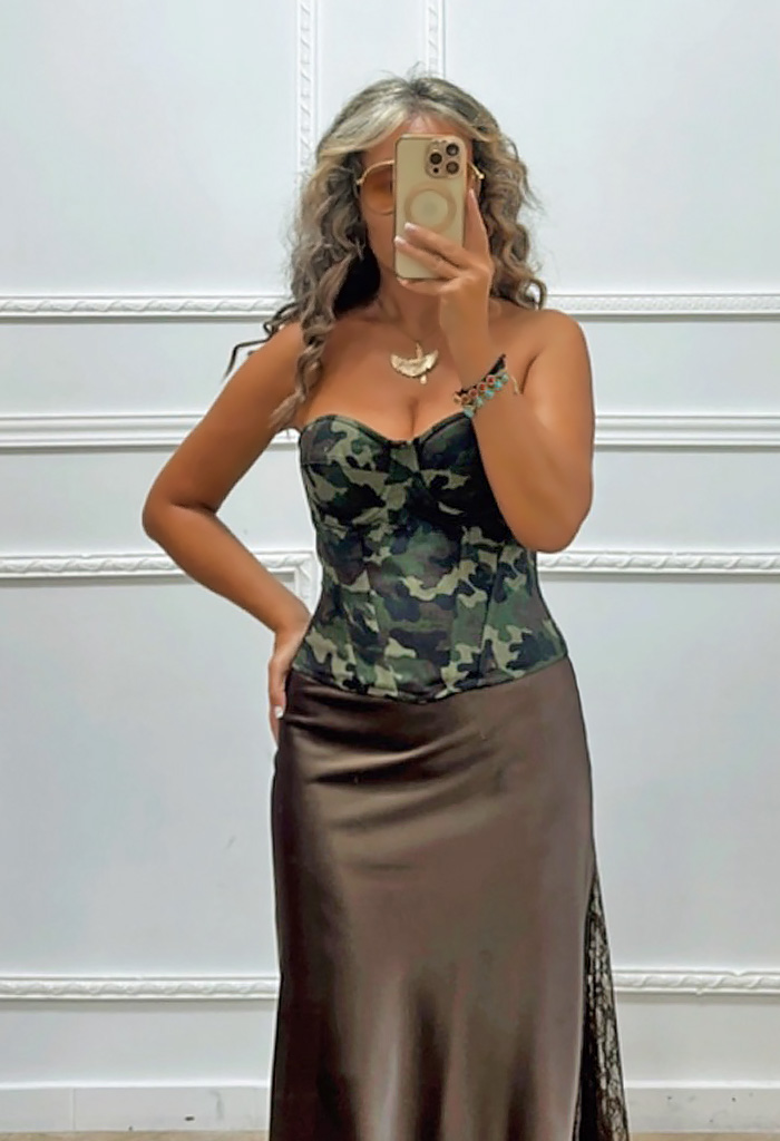 Μπούστο σε army print