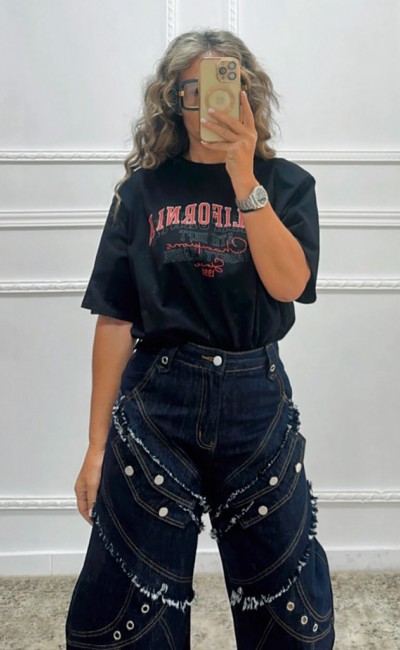 T-shirt βαμβακερό με βάτες