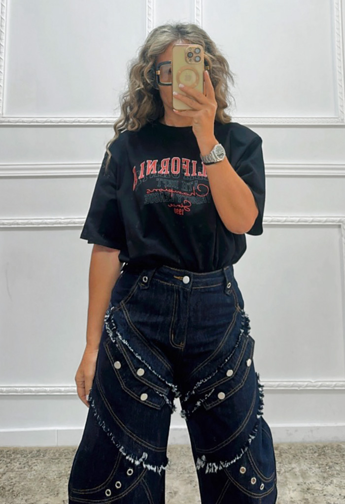 T-shirt βαμβακερό με βάτες
