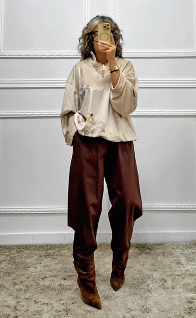 Βελουτέ φούτερ ROAD TRIP