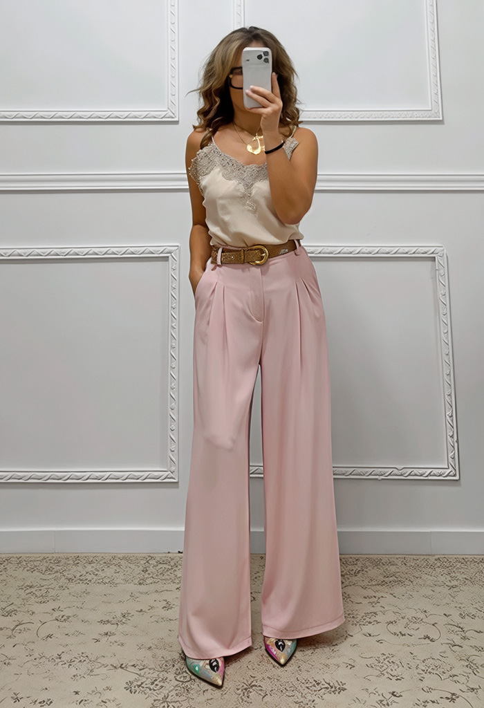 Κοστούμι παντελόνα-σακάκι ροζ