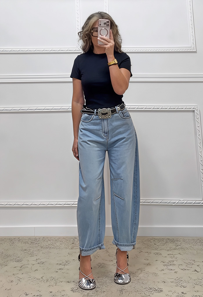 Μπλούζα βαμβακερή μαύρη