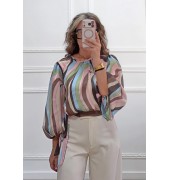 Εμπριμέ μπλούζα