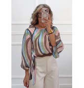 Εμπριμέ μπλούζα