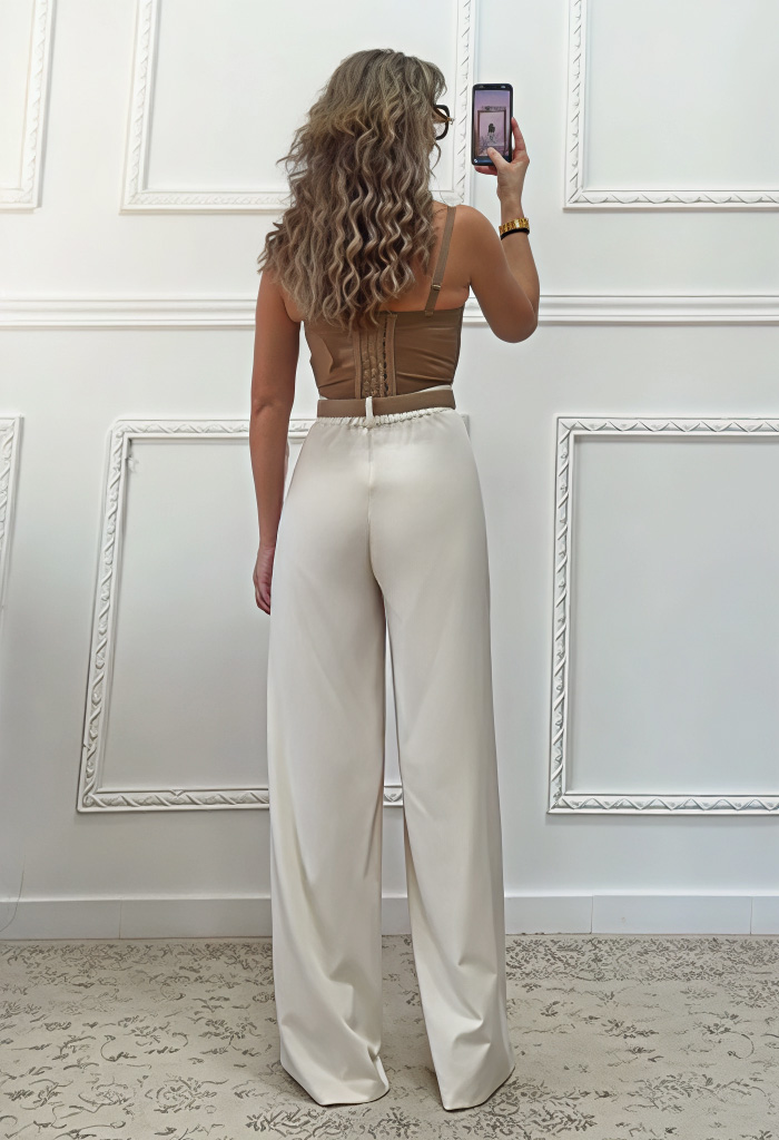 Κορσές με τιράντες μπεζ