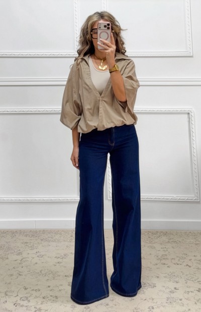 Μπλούζα Safari μπεζ