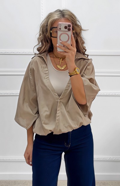 Μπλούζα Safari μπεζ