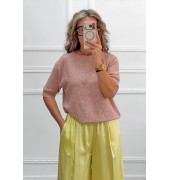 Μερσεριζέ μπλουζάκι με παγιέτα