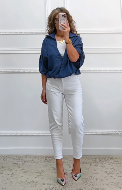 Μπλούζα Safari μπλε