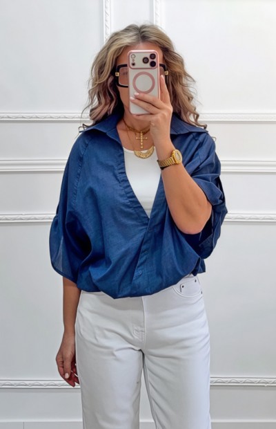 Μπλούζα Safari μπλε