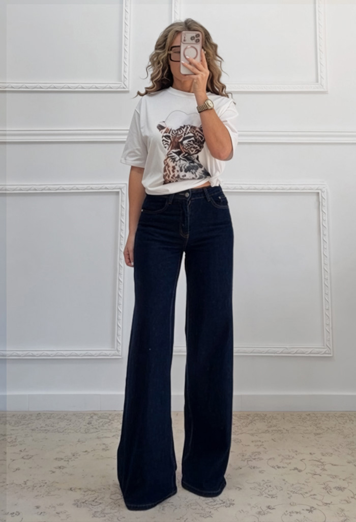 T-shirt βαμβακερό LEOPARD