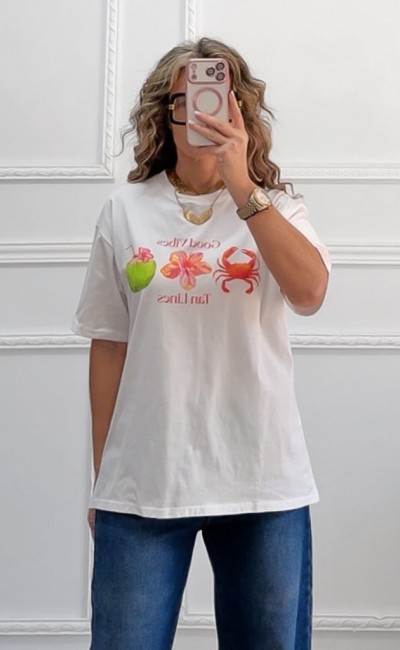 T-shirt βαμβακερό