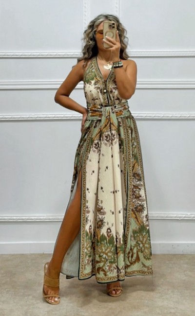 Μακρύ boho φόρεμα