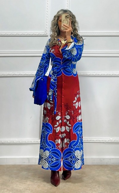 Μακρύ φόρεμα BLUE SWAN