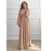 Μακρύ φόρεμα σαμπανιζέ