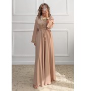 Μακρύ φόρεμα σαμπανιζέ