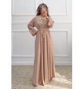 Μακρύ φόρεμα σαμπανιζέ