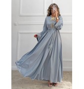 Μακρύ φόρεμα γαλάζιο Μακρύ φόρεμα γαλάζιο