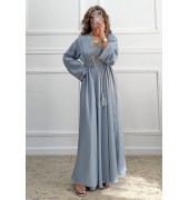 Μακρύ φόρεμα γαλάζιο Μακρύ φόρεμα γαλάζιο