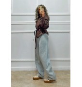 Σουέτ πανωφόρι σοκολά