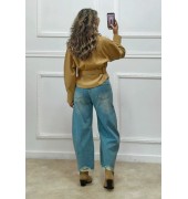 Σουέτ πανωφόρι κάμελ