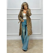 Πανωφόρι σουέτ με διάτρητο σχέδιο