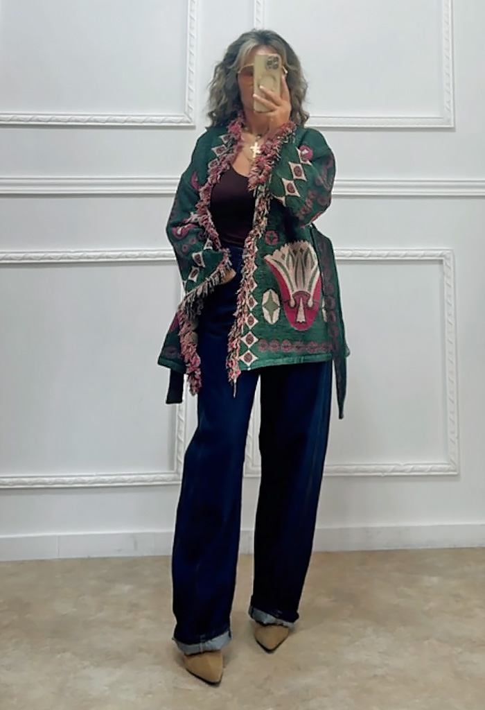 Barrel τζιν σκούρο μπλε