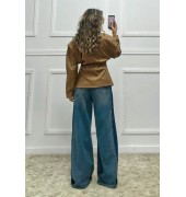 Streetstyle τζιν με ρίγα στο πλάι