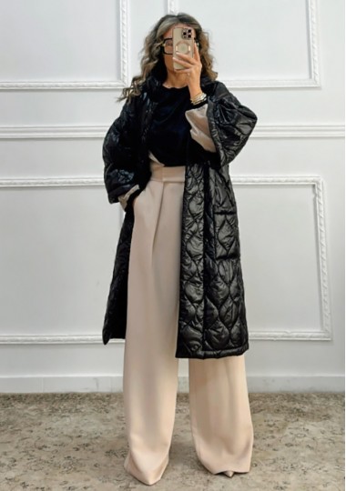 Puffer μπουφάν μαύρο