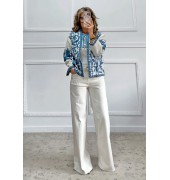 Ισόφαρδο τζιν παντελόνι λευκό Ισόφαρδο τζιν παντελόνι λευκό