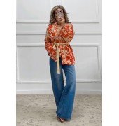 Ισόφαρδο τζιν παντελόνι μπλε