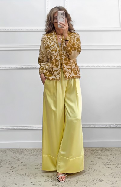 Sackcloth πανωφόρι με κεντήματα