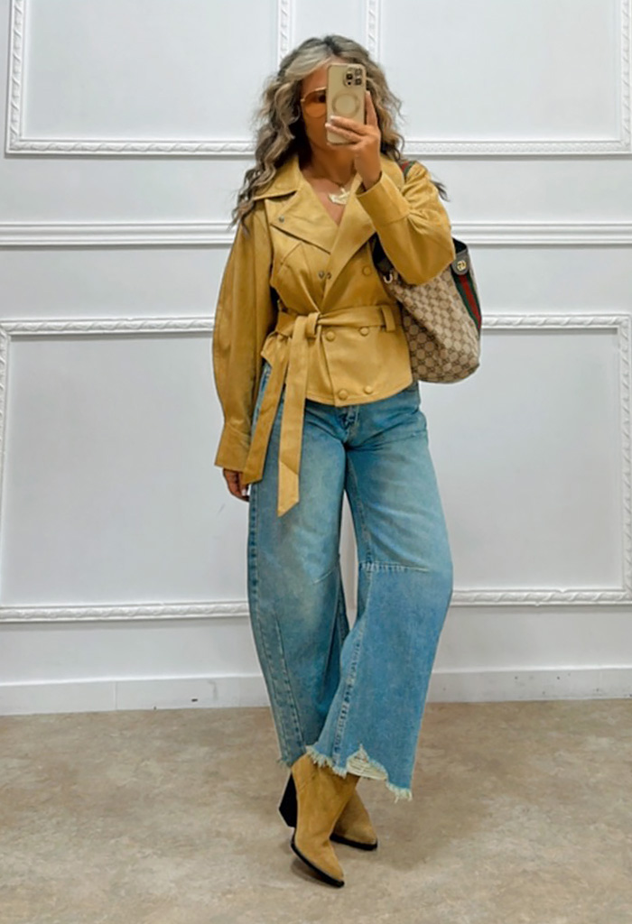 Wide τζιν μπλε