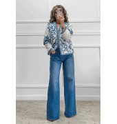 Ισόφαρδο τζιν παντελόνι μπλε