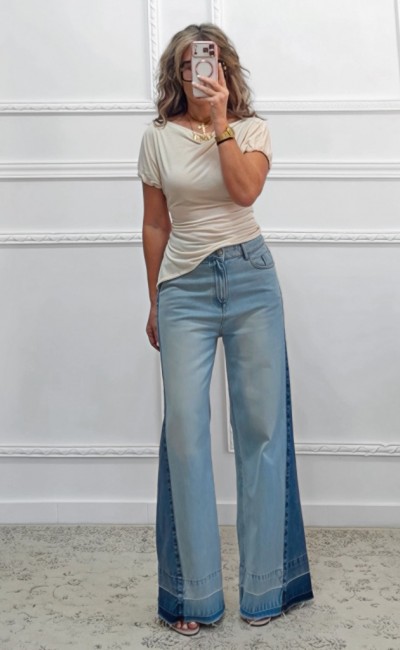 Τζιν παντελόνι με λεπτομέρεια