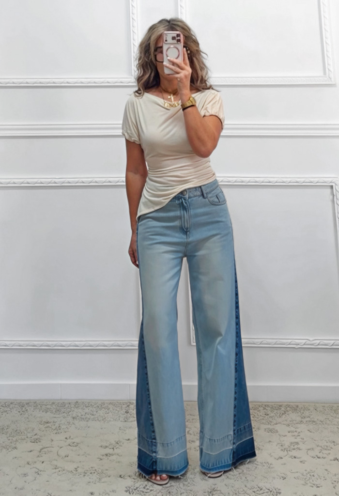 Τζιν παντελόνι με λεπτομέρεια