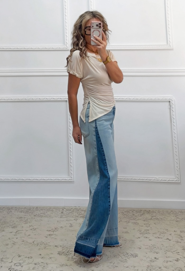 Τζιν παντελόνι με λεπτομέρεια