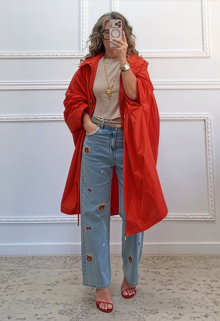 Τζιν παντελόνι με λεπτομέρειες