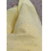 Τζιν παντελόνι με στρας κίτρινο