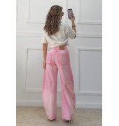 Τζιν παντελόνι με στρας ροζ