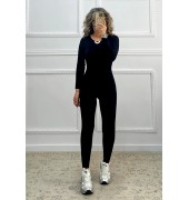 Super stretch ολόσωμη φόρμα μαύρη