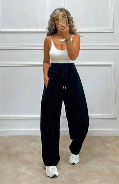 Παντελόνι φούτερ μαύρο Παντελόνι φούτερ μαύρο