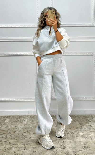 Φούτερ με διχρωμία