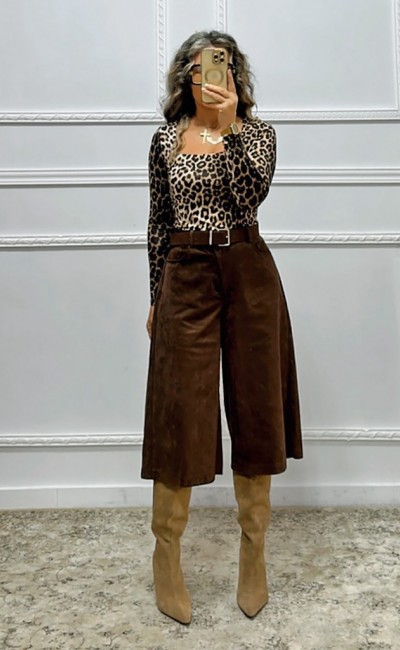 Βερμούδα σουέτ σοκολά