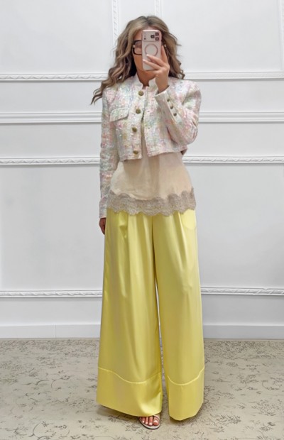 Slip παντελόνα κίτρινη