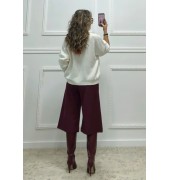 Πουλόβερ με παγιέτα εκρού Πουλόβερ με παγιέτα εκρού